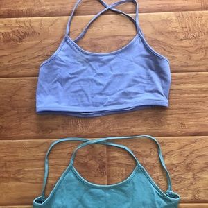 Basic yoga top cross back